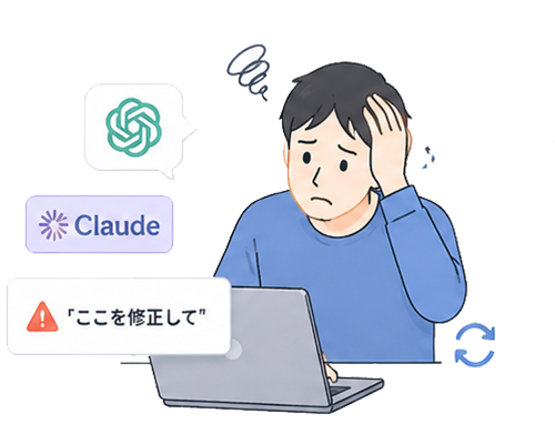 指示しても崩れが直らない